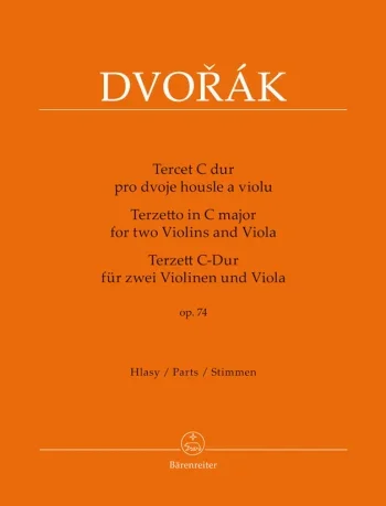 Dvorak : Terzetto: C Major: Op 74: 2 Violins & Viola: Parts (Barenreiter)