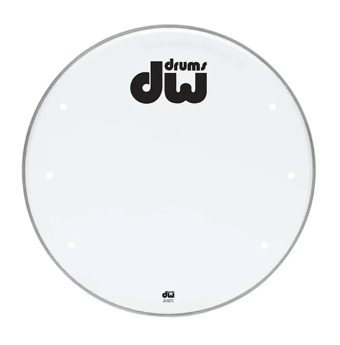 DW 22″ Smooth White Drumhead w/ Ports