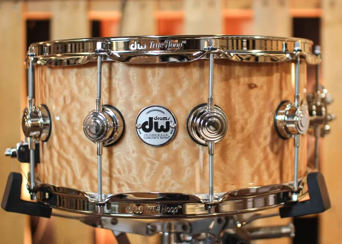DW 6.5×14 Collector’s Maple VLT Quilted Moabi Snare Drum – SO#1344439