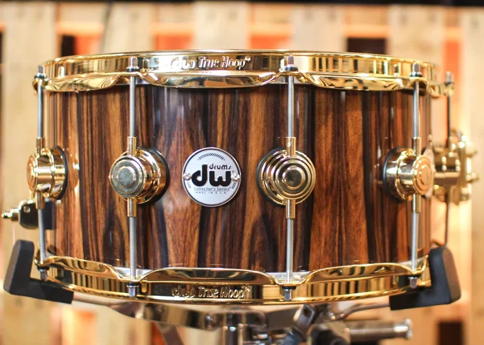 DW 6.5×14 Collector’s Maple VLT Santos Rosewood Snare Drum – SO#1234290