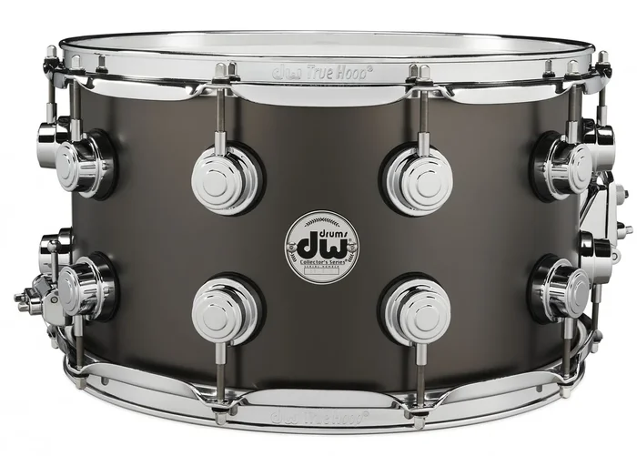 DW Collector’s 8×14 SATIN BLACK OVER BRASS SNARE CR HW