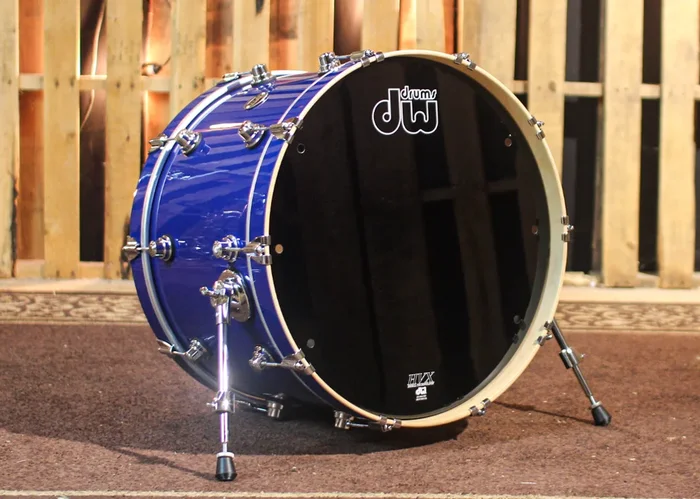 DW Performance Sapphire Blue Bass Drum – 14×22