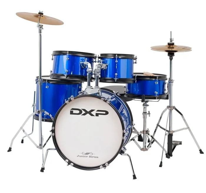 DXP Junior Plus Drum Outfit 5 Pce Metallic Blue