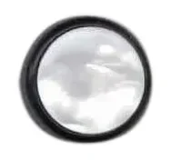 Eagle Control Knob – Black with White Pearloid Top