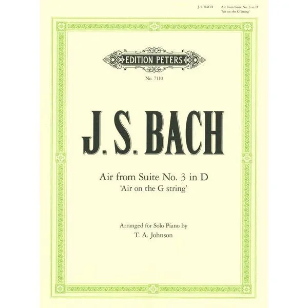 Edition Peters Bach Air D-Dur Klavier
