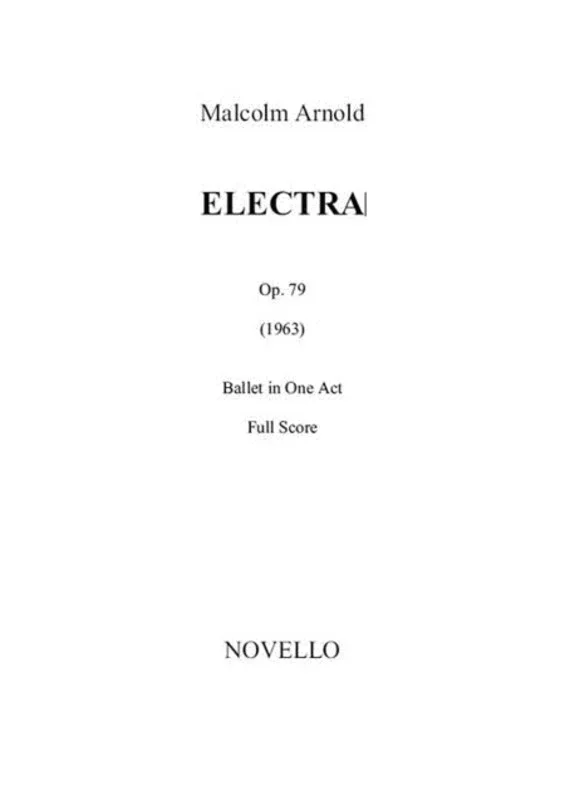 Electra Op 79 Study Score
