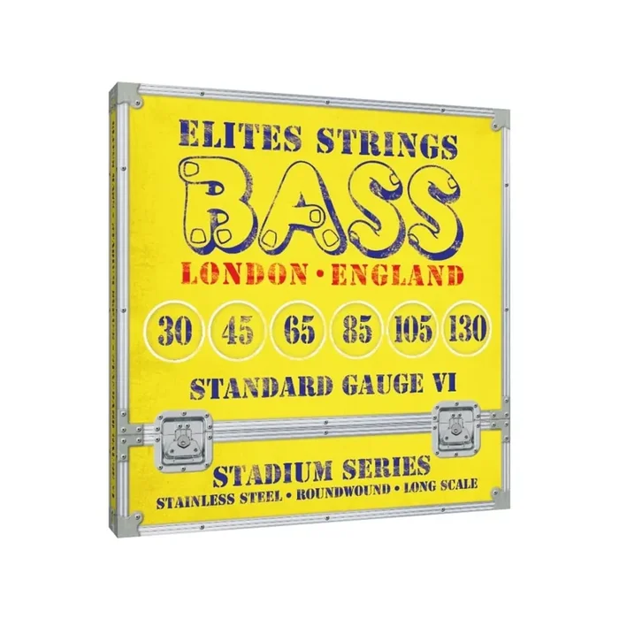 Elites Stadium Series Stainless Steel 30-130 6-String Bass Guitar Strings