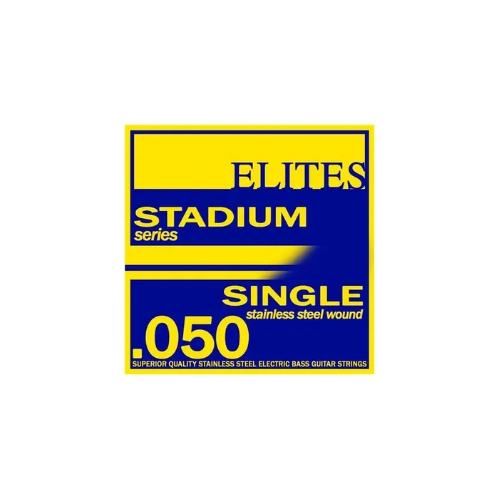 Elites Stadium Stainless Steel 50 (.050”) Bass Guitar Single String, Long Scale