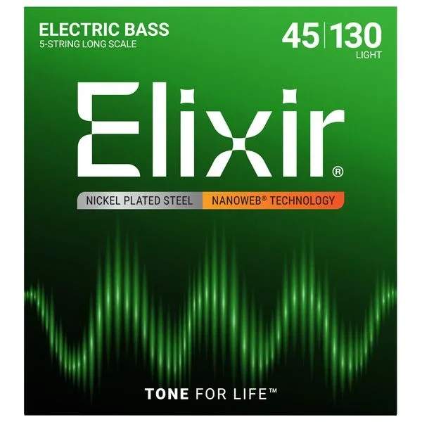 Elixir 14202 Nanoweb 5-String Light