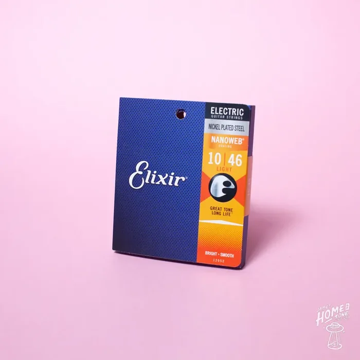 Elixir – Nanoweb coated nickel plated steel electric guitar strings 10-46 (12052)
