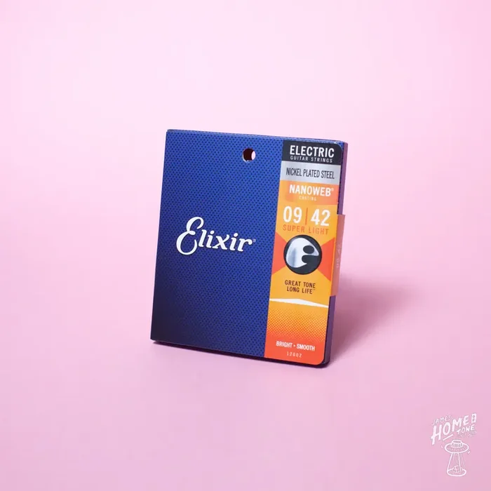 Elixir – Nanoweb coated nickel plated steel electric guitar strings 9-42 (12002)