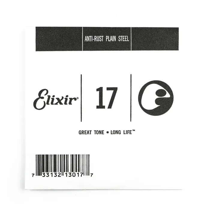 Elixir Anti-Rust Plain Steel 17 (.017″) Guitar Single String