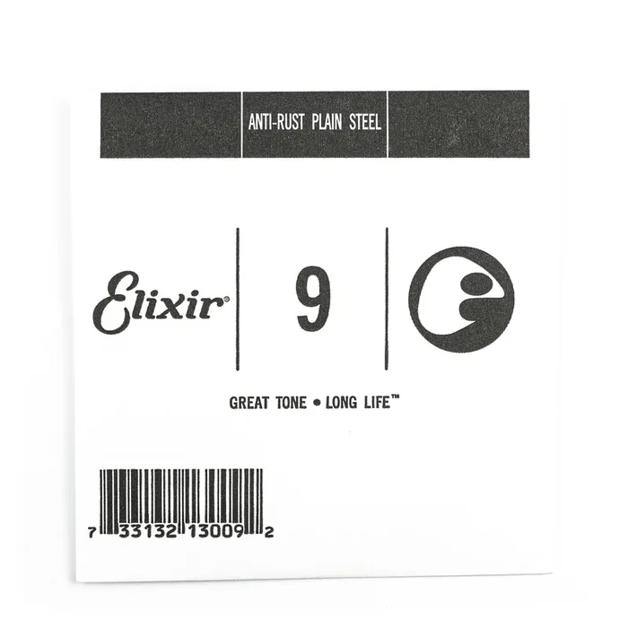 Elixir Anti-Rust Plain Steel 9 (.009″) Guitar Single String