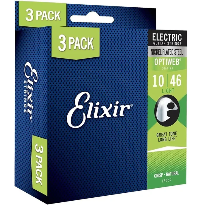 Elixir Electric Optiweb 16552 10-46 Triple Pack