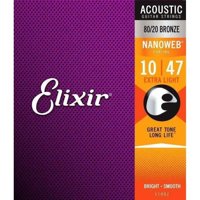 Elixir NanoWeb Acoustic Guitar Strings