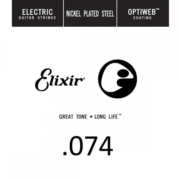 Elixir Optiweb Nickel Wound 74 (.074″) Electric Guitar Single String