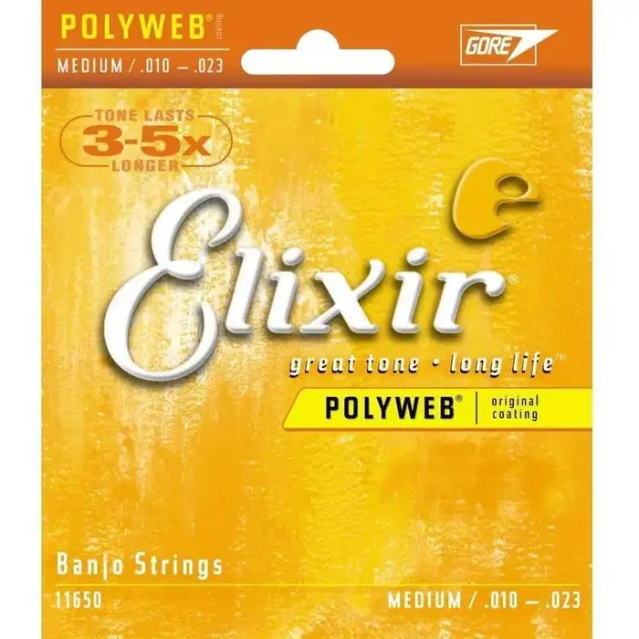 ELIXIR POLY BANJO MEDIUM SET