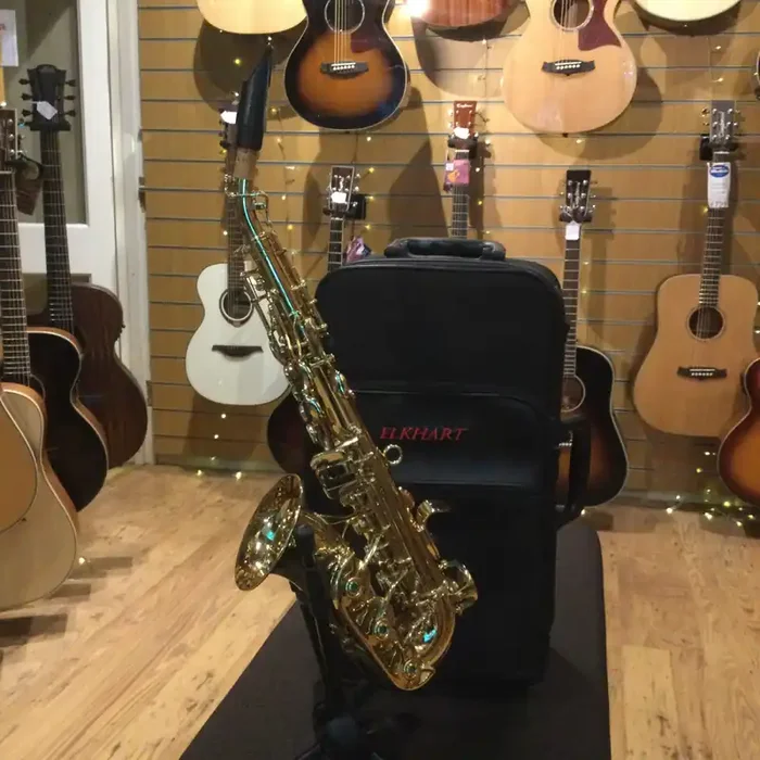Elkhart Deluxe Curved Sorprano Saxophono Ex Display
