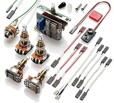 EMG Wiring Kit for 3 Active Pickups, long Shaft