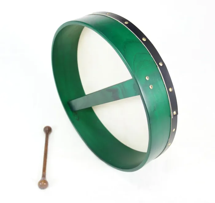 EMS 18″ x 3.5″ Fixed Head Bodhran in Green