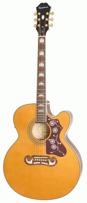 EPIPHONE EJ200SCE Studio Jumbo Acoustic Guitar Natural
