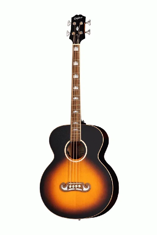 Epiphone El Capitan J200 Studio Acoustic Bass Guitar Aged Vintage Sunburst – EIABSJAVSNH1