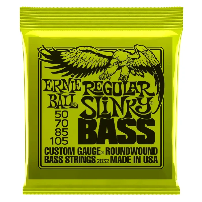 Ernie Ball 4-String Bass Strings Regular Slinky 50-105 – 2832