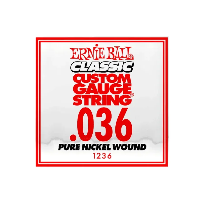 Ernie Ball Classic Slinky Pure Nickel .036w Electric Guitar Single String