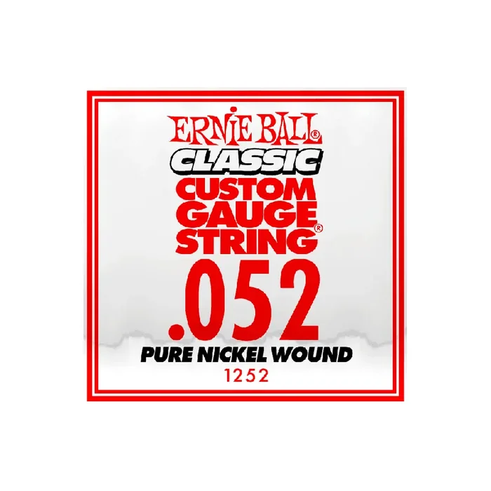 Ernie Ball Classic Slinky Pure Nickel .052w Electric Guitar Single String