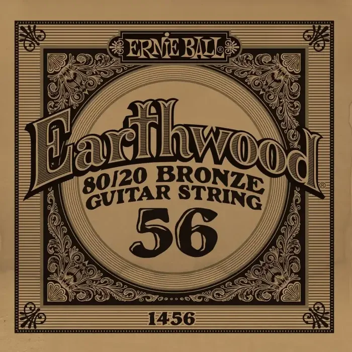 Ernie Ball Earthwood 80/20 Bronze .056w Acoustic Guitar Single String