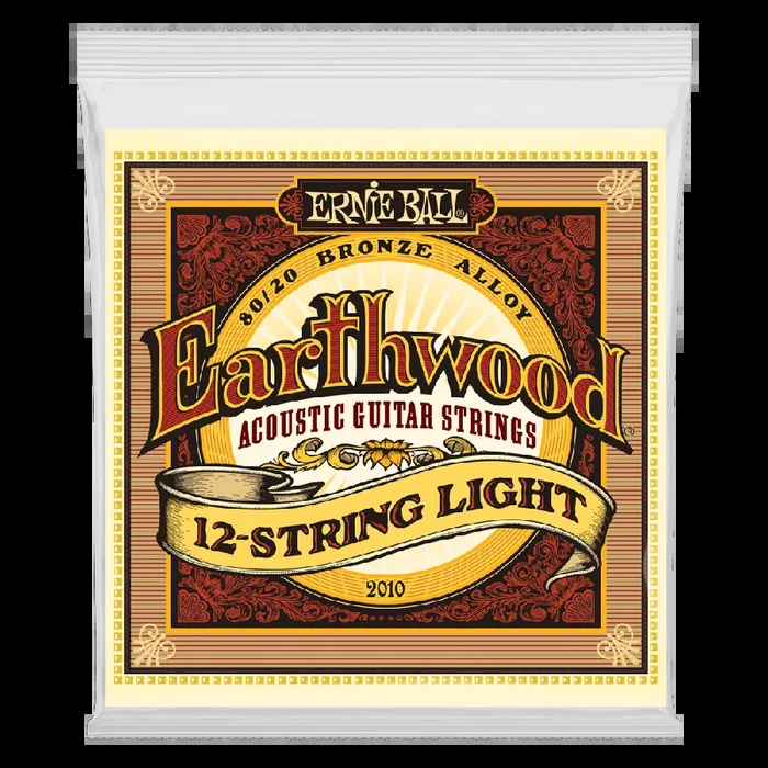 Ernie Ball Earthwood Light 12-String 80-20 Bronze Acoustic Guitar Strings, 9-46 Gauge
