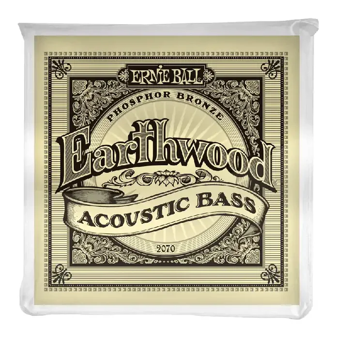 Ernie Ball Earthwood Phosphor Bronze 45-95 Acoustic Bass Guitar Strings, Long Scale