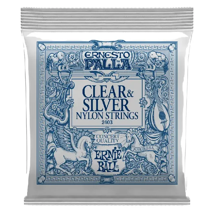 Ernie Ball Ernesto Palla Nylon Clear & Silver Classical Guitar Strings