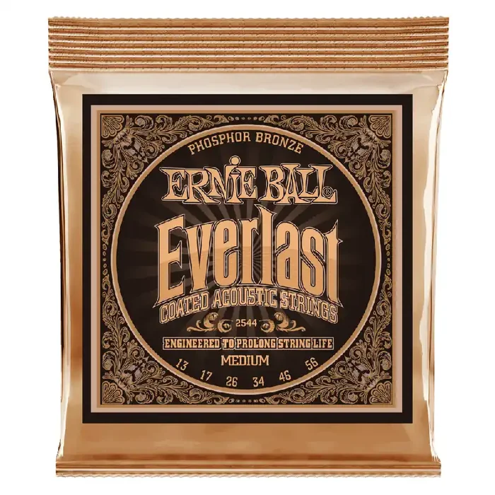 Ernie Ball Everlast Phosphor Bronze 13-56 Acoustic Guitar Strings, Medium