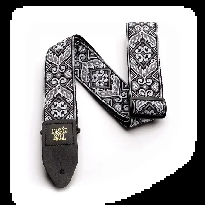 Ernie Ball Jacquard Tribal Siver Guitar strap