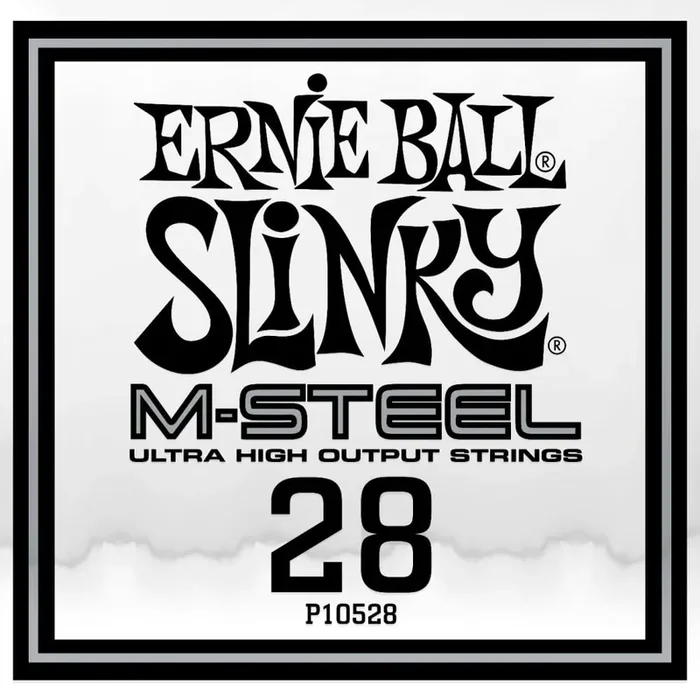 Ernie Ball M-STEEL Slinky Cobalt 28 (.028″) Electric Guitar Single String