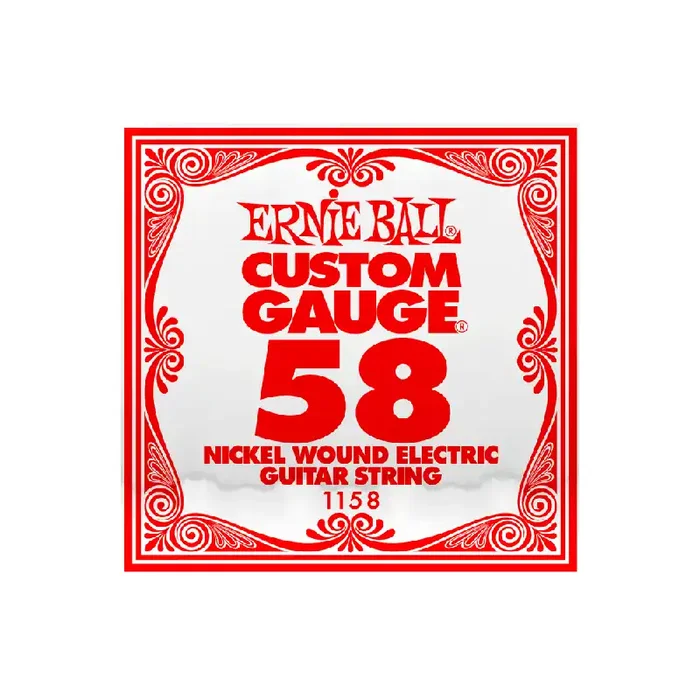 Ernie Ball Nickel Wound .058w Electric Guitar Single String