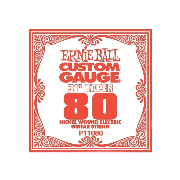 Ernie Ball Nickel Wound .080w Electric Guitar Single String