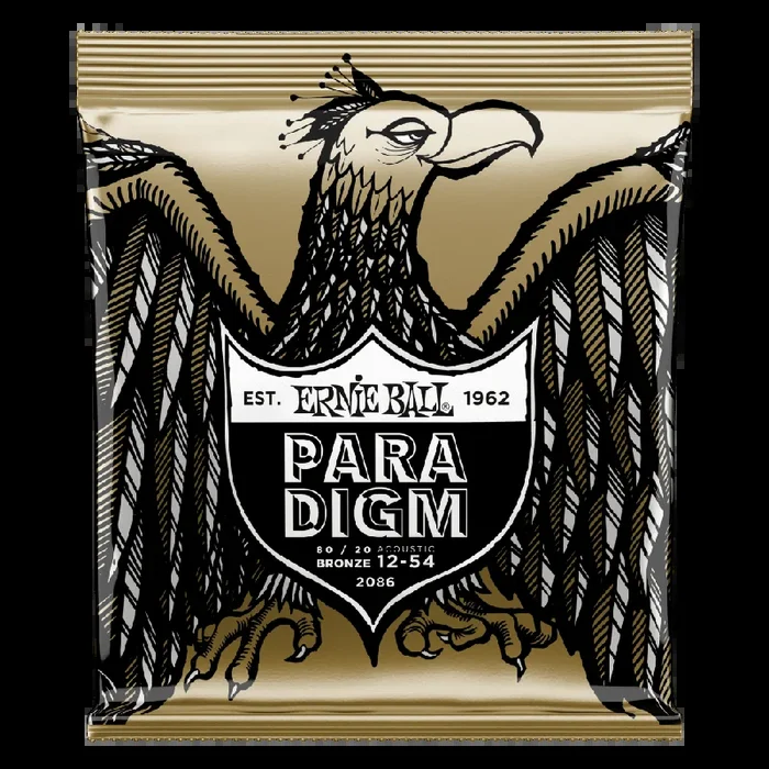 Ernie Ball Paradigm Medium Light 80-20 Bronze Acoustic Guitar Strings 12-54 Gauge