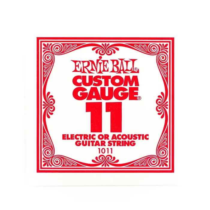 Ernie Ball Plain Steel 11 (.011″) Single Guitar String