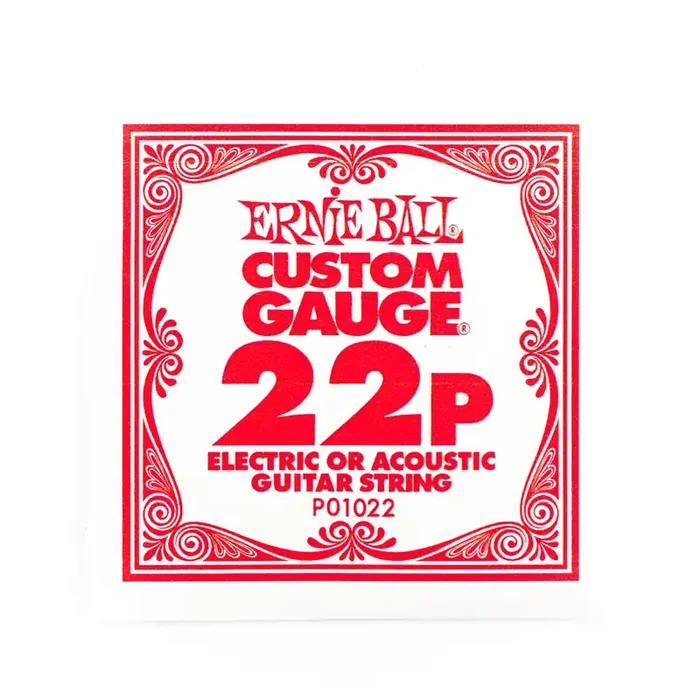 Ernie Ball Plain Steel 22 (.022″) Single Guitar String