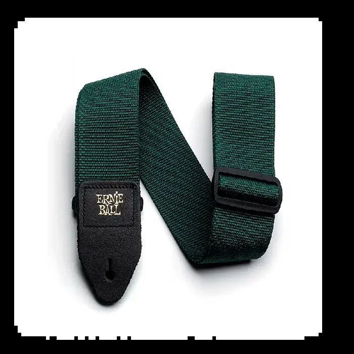 Ernie Ball Polypro Guitar Strap, Forest Green