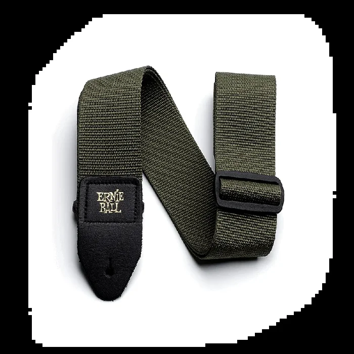 Ernie Ball Polypro Guitar Strap, Olive