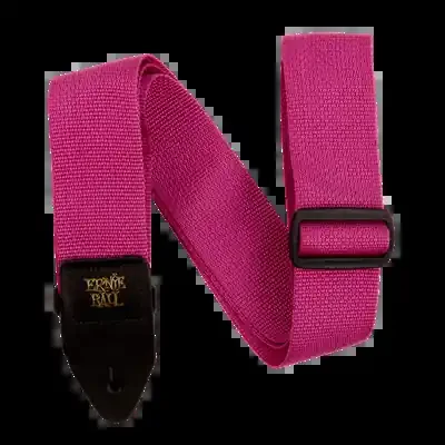 Ernie Ball Polypro Strap – Raspberry & Black