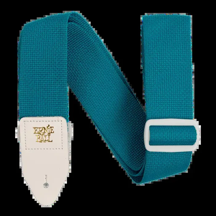 Ernie Ball PolyPro Teal & White Guitar Strap
