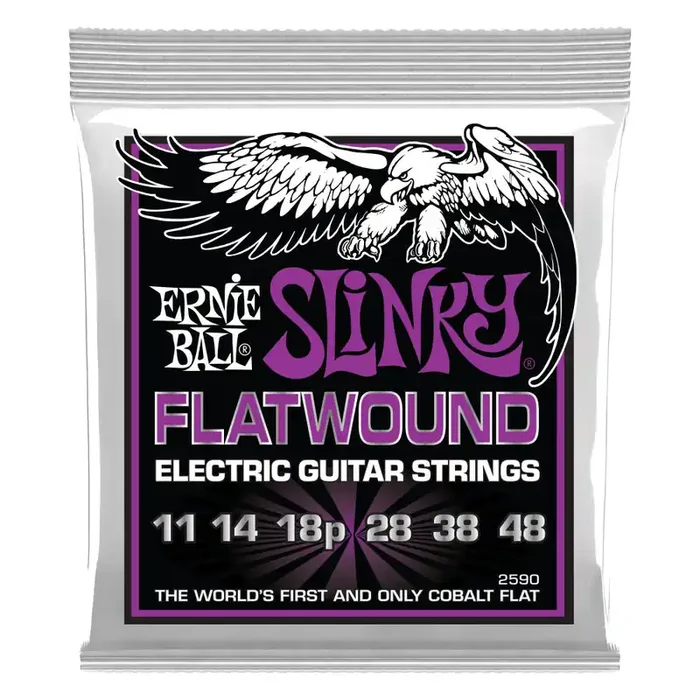 Ernie Ball Power Slinky Flatwound 11-48 Electric Guitar Strings