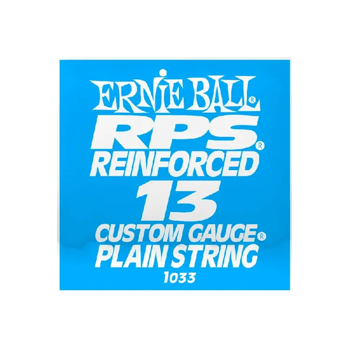 Ernie Ball RPS Reinforced Plain Steel 13 (.013″) Single Guitar String