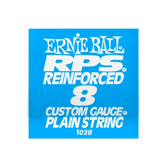 Ernie Ball RPS Reinforced Plain Steel 8 (.008″) Single Guitar String