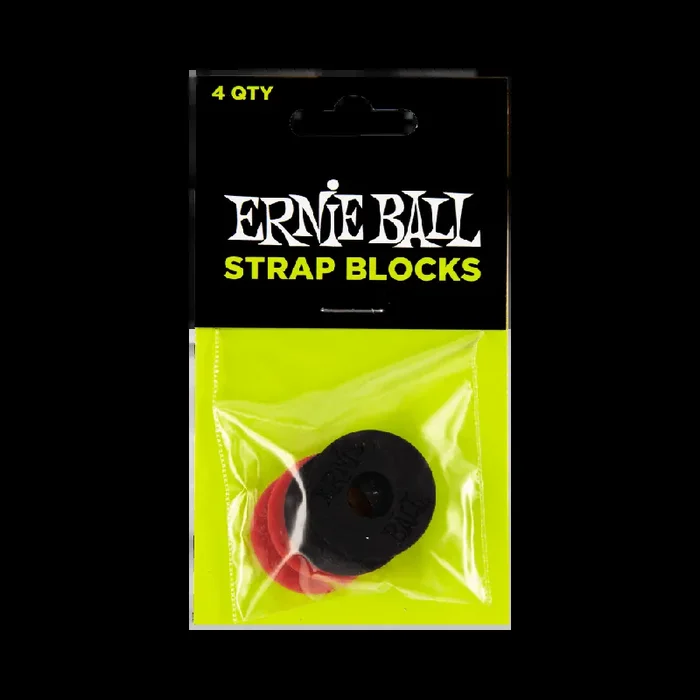 Ernie Ball Rubber Guitar Strap Blocks – Pack of 4