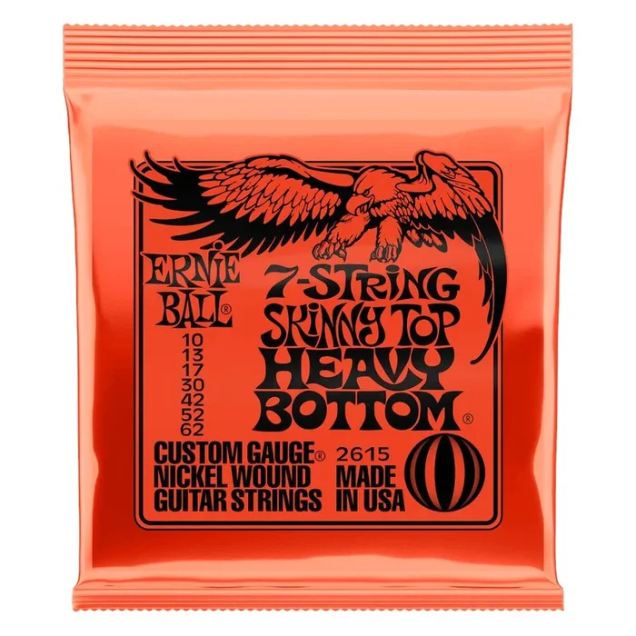 Ernie Ball Skinny Top Heavy Bottom Slinky 7 String Electric Guitar Strings – 2615